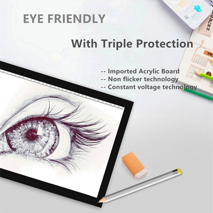 A4 LED Drawing Board Light Pad for Tracing by HitMyNeed