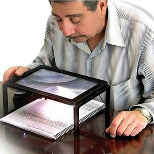 A4 LED Magnifying Glass Reading Assistant by HitMyNeed