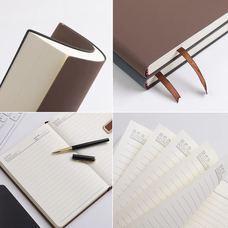 A5 Soft Leather Notebook With 120 Pages, Waterproof Cover by HitMyNeed