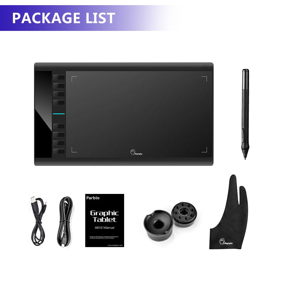 A610 Graphics Drawing Tablet with Digital Stylus by HitMyNeed