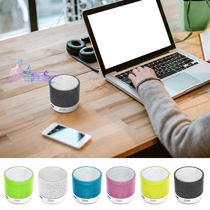 A9 Mini Bluetooth Speaker with LED Lights & TF Slot by HitMyNeed