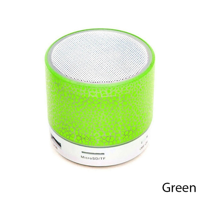 A9 Mini Bluetooth Speaker with LED Lights & TF Slot green by HitMyNeed
