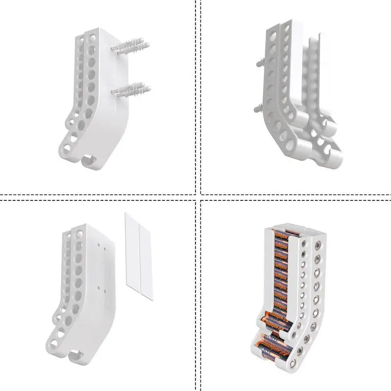 AA & AAA Wall-Mount Battery Organizer Dispenser by HitMyNeed