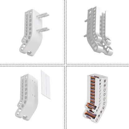 AA & AAA Wall-Mount Battery Organizer Dispenser by HitMyNeed