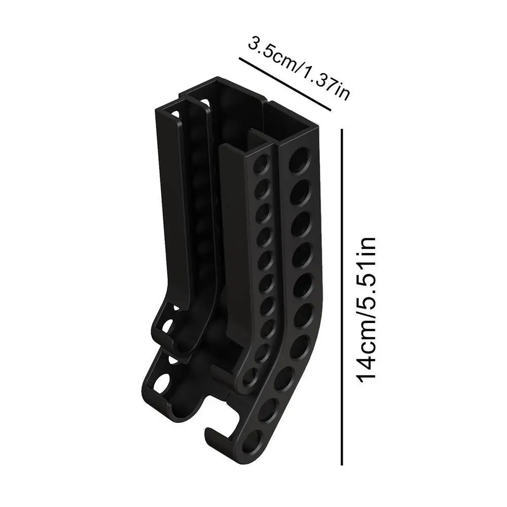 AA & AAA Wall-Mount Battery Organizer Dispenser black by HitMyNeed