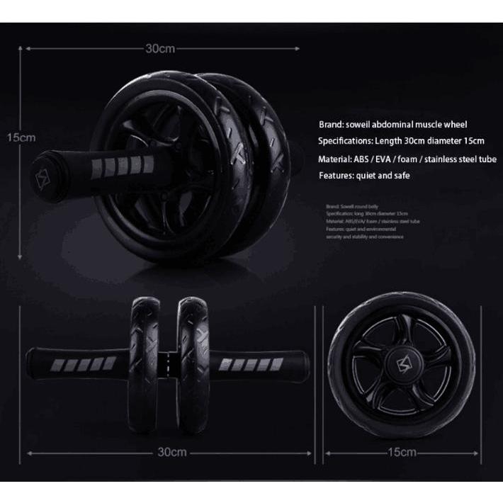 Ab Roller Exercise Wheel with Dual Wheels by HitMyNeed