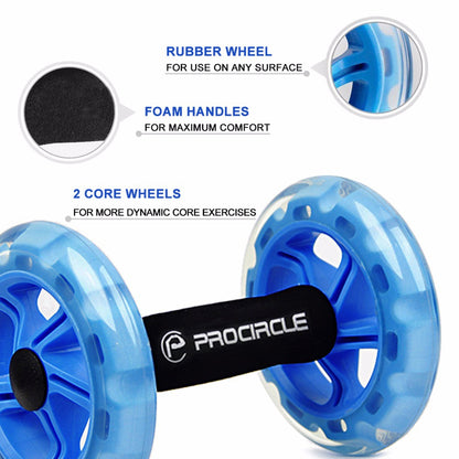 Ab Wheel Rollout Fitness Roller with Mat by HitMyNeed