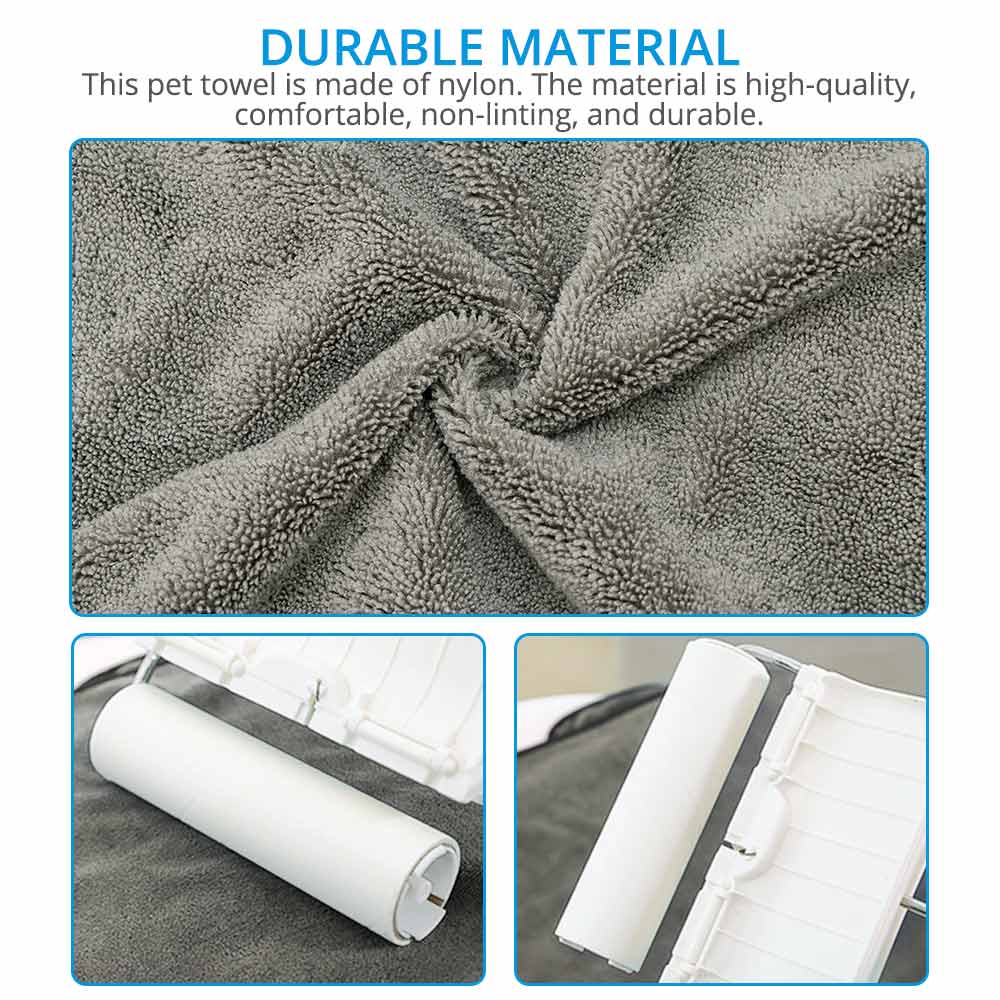 Absorbent Dog Bath Towel with Hand Pockets by HitMyNeed