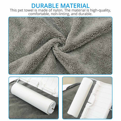 Absorbent Dog Bath Towel with Hand Pockets by HitMyNeed