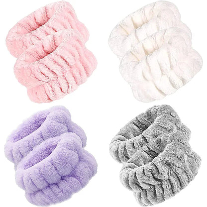 Absorbent Microfiber Face Wash Wristbands (Pair) by HitMyNeed