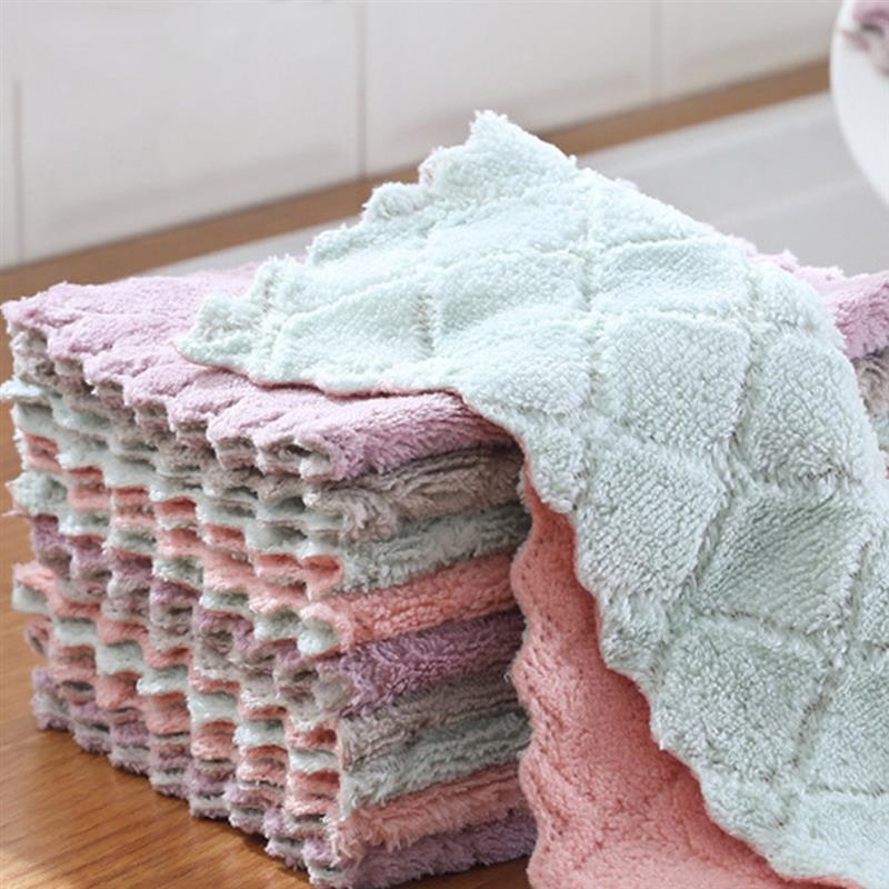 Absorbent Microfiber Kitchen Cloths (10 Pack) by HitMyNeed