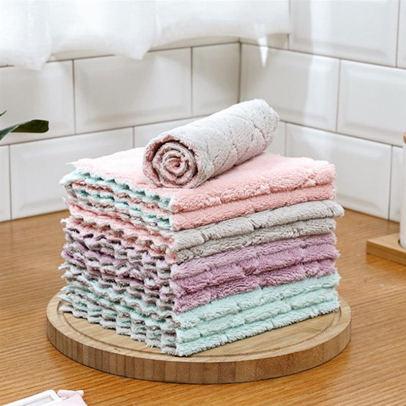 Absorbent Microfiber Kitchen Cloths (10 Pack) by HitMyNeed