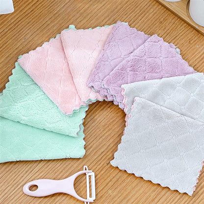 Absorbent Microfiber Kitchen Cloths (10 Pack) by HitMyNeed