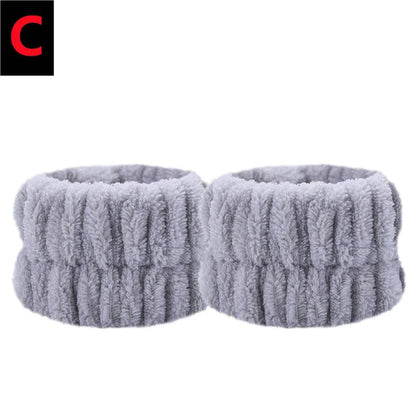 Absorbent Wristbands for Face Washing (2-Pack) c by HitMyNeed