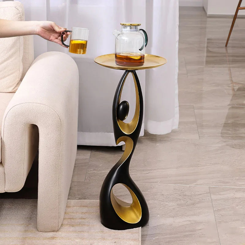 Abstract Sofa Side Table for Modern Living Rooms by HitMyNeed