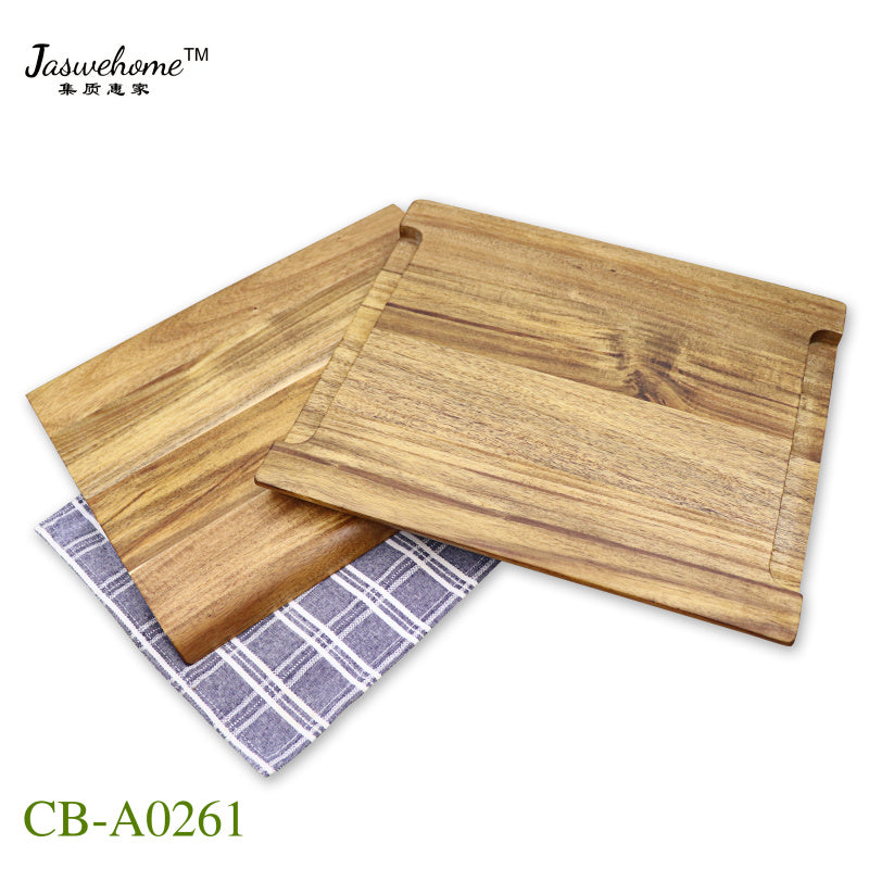 Acacia Wood Serving Board and Food Tray 30 x 25cm by HitMyNeed
