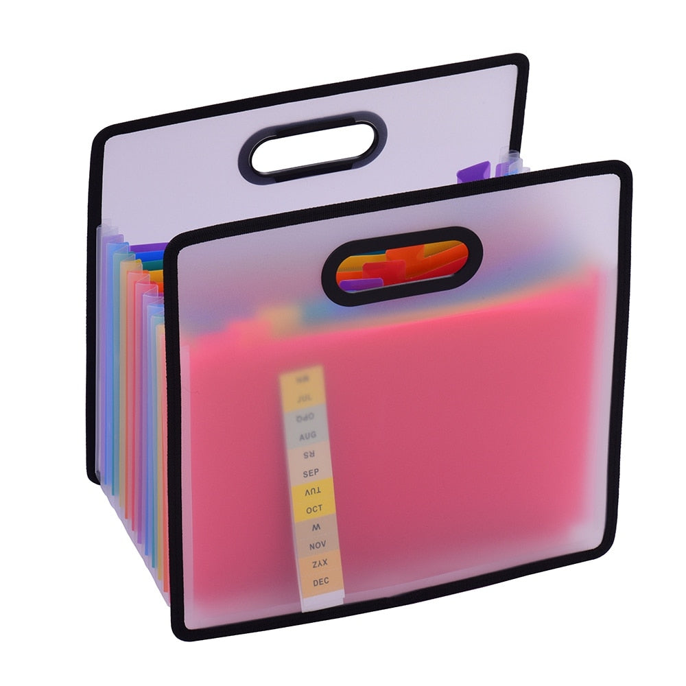 Accordion File Folder 12-Pocket A4 Organizer by HitMyNeed