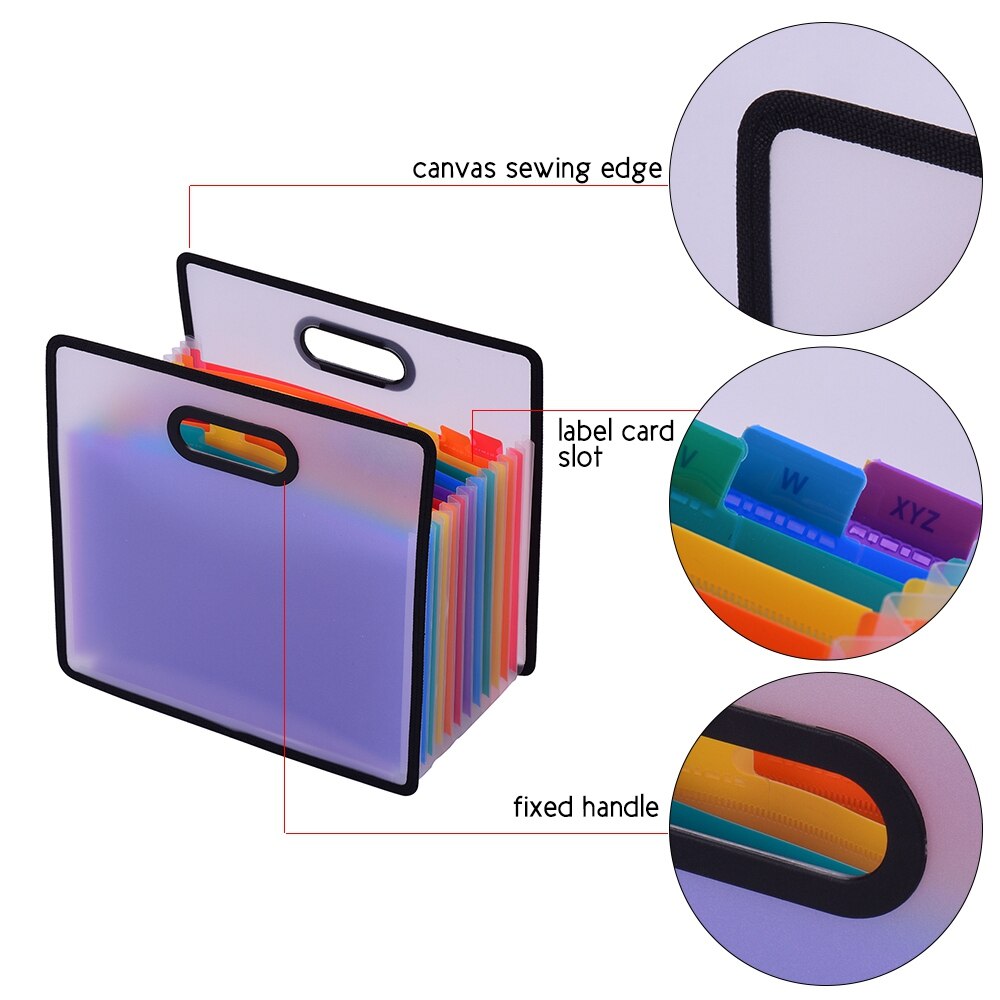 Accordion File Folder 12-Pocket A4 Organizer by HitMyNeed