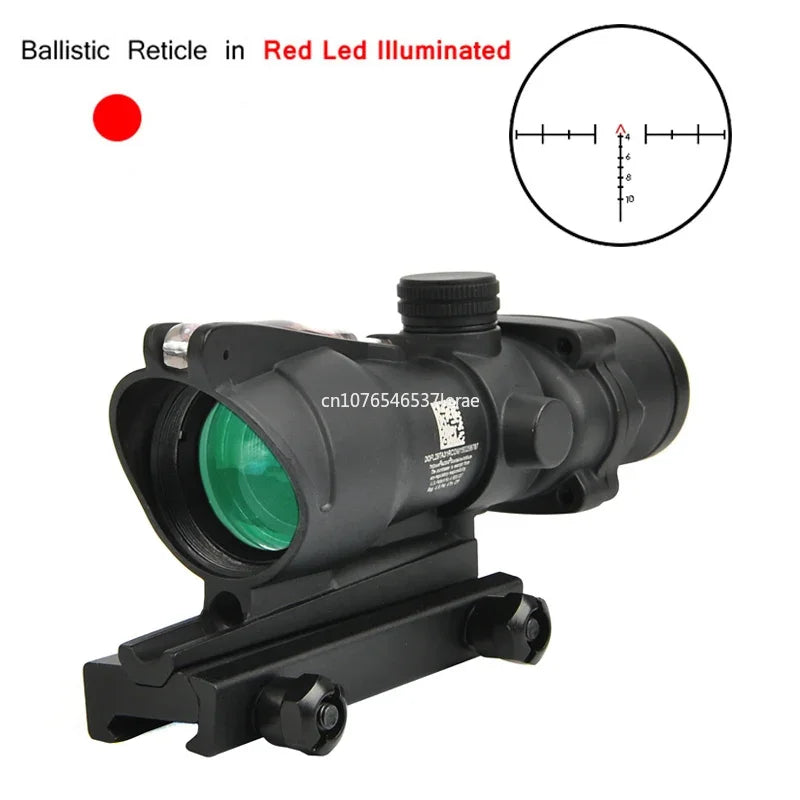 ACOG Style 4x32 Scope with RMR & Fiber Optic Reticle by HitMyNeed