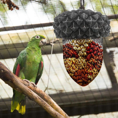 Acorn Mesh Bird Feeder Stainless Steel Dispenser by HitMyNeed