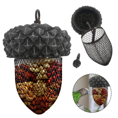 Acorn Mesh Bird Feeder Stainless Steel Dispenser by HitMyNeed