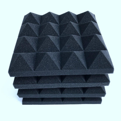 Acoustic Foam Panels Soundproofing Set (12 Pcs) by HitMyNeed