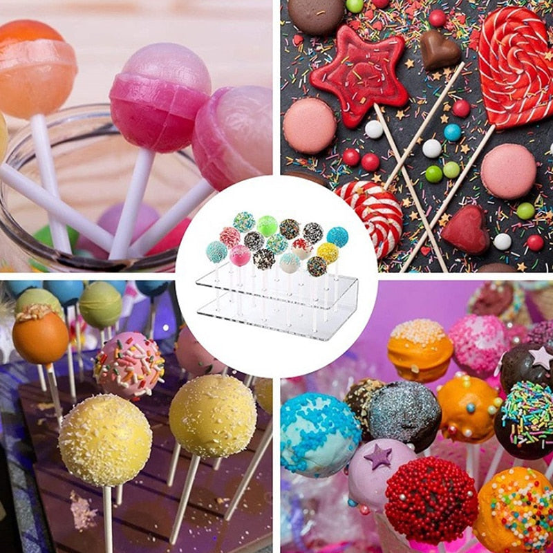 Acrylic 15-Hole Lollipop and Cake Pop Stand by HitMyNeed