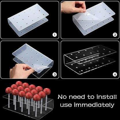 Acrylic 15-Hole Lollipop and Cake Pop Stand by HitMyNeed