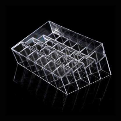 Acrylic 24-Grid Lipstick and Makeup Organizer by HitMyNeed