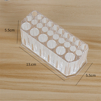 Acrylic 26 Hole Nail Brush Holder Organizer by HitMyNeed