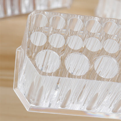 Acrylic 26 Hole Nail Brush Holder Organizer by HitMyNeed