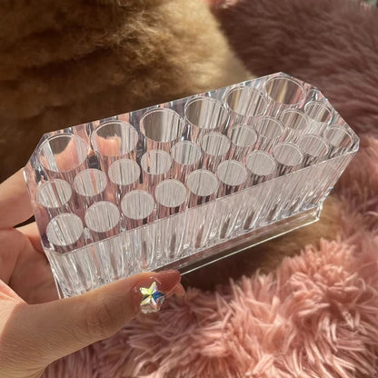 Acrylic 26 Hole Nail Brush Holder Organizer by HitMyNeed