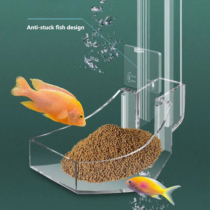 Acrylic Aquarium Feeding Tube with Anti-Stuck Design by HitMyNeed