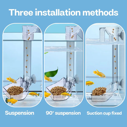 Acrylic Aquarium Feeding Tube with Anti-Stuck Design by HitMyNeed