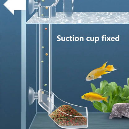 Acrylic Aquarium Feeding Tube with Anti-Stuck Design by HitMyNeed