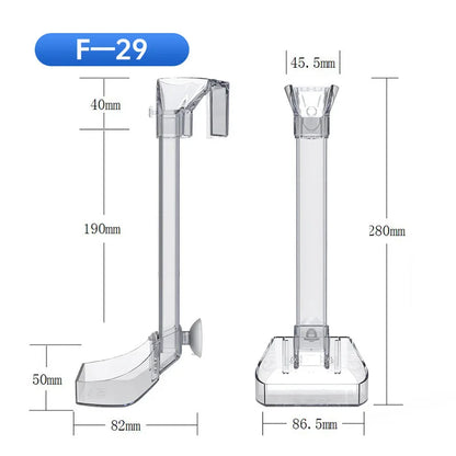 Acrylic Aquarium Feeding Tube with Anti-Stuck Design by HitMyNeed