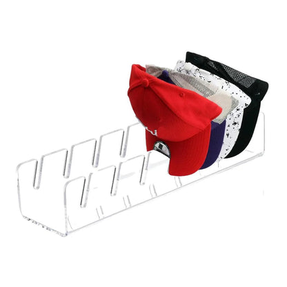 Acrylic Baseball Cap Display Rack, 7-Hat Stand 1pc-transparent by HitMyNeed