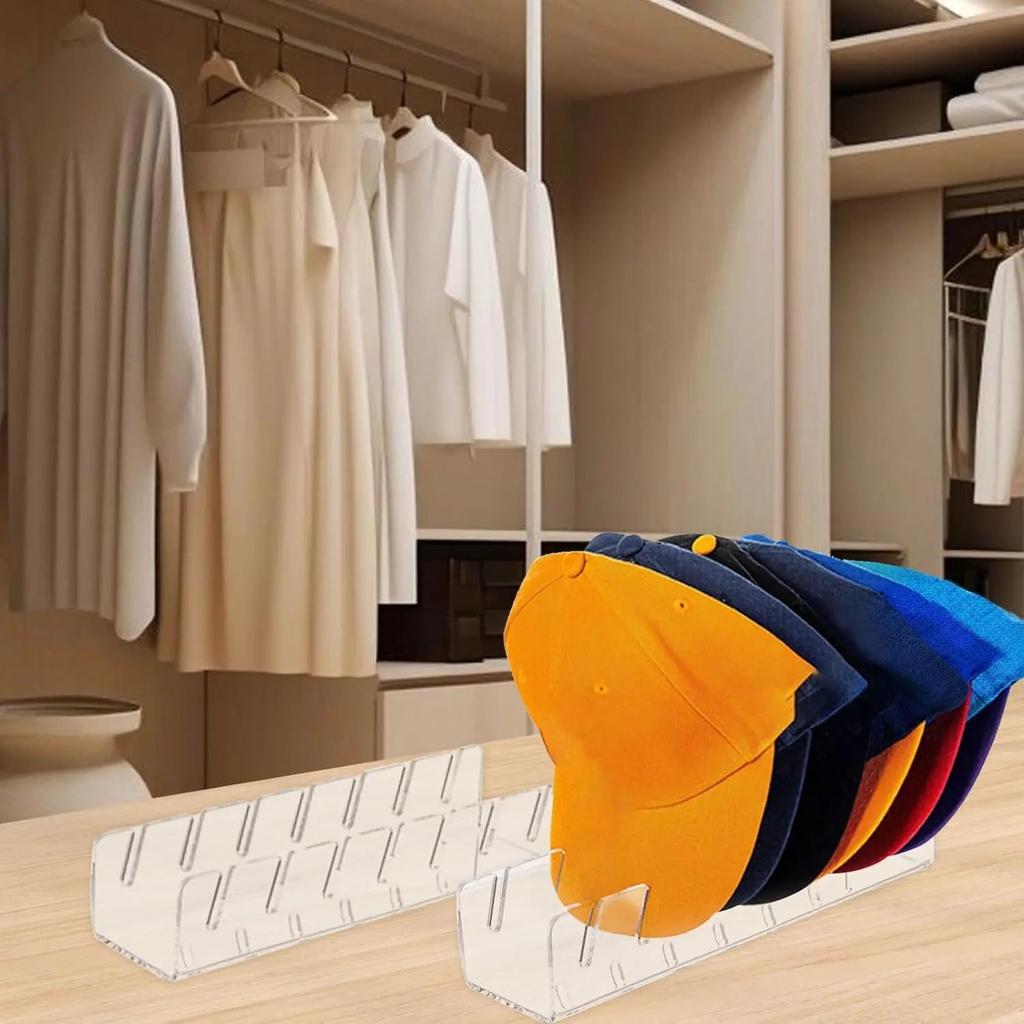 Acrylic Baseball Cap Display Rack, 7-Hat Stand by HitMyNeed