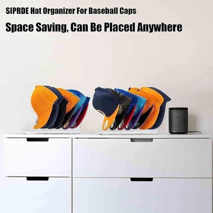 Acrylic Baseball Cap Display Rack, 7-Hat Stand by HitMyNeed