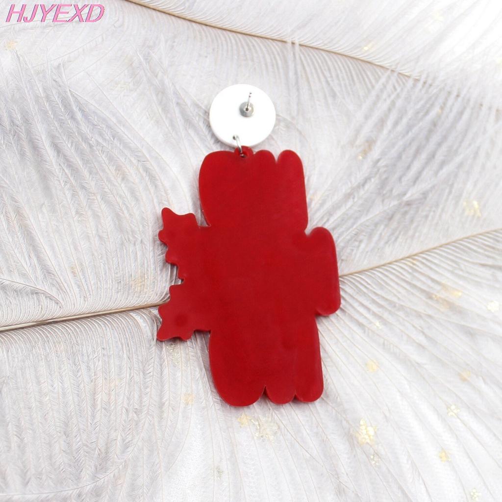 Acrylic Christmas Ho Ho Ho Dangle Earrings by HitMyNeed