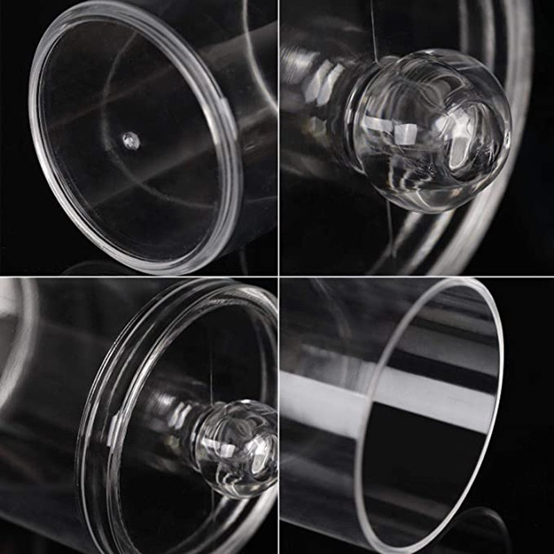 Acrylic Cotton Pad Containers Set of 2 by HitMyNeed
