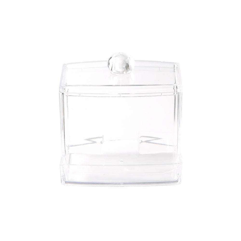Acrylic Cotton Swab Holder with Lid by HitMyNeed