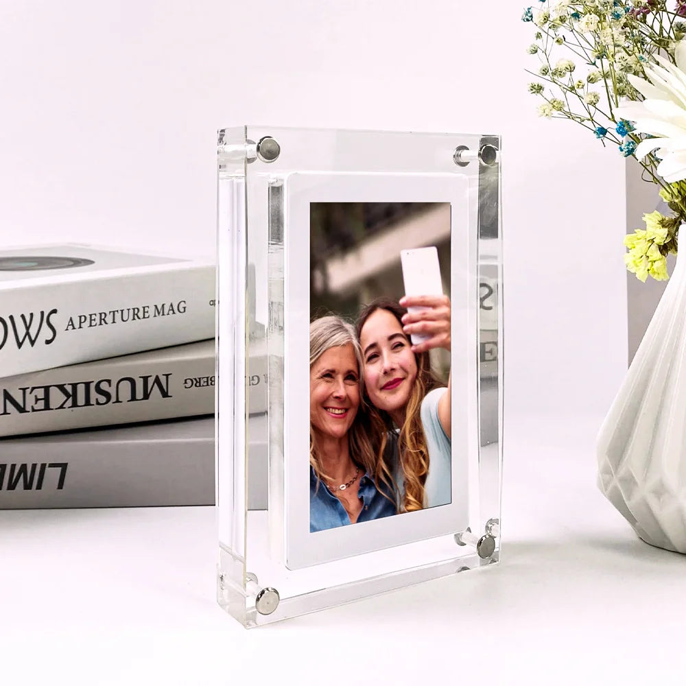 Acrylic Digital Photo Frame 5 & 7 Inch IPS Display by HitMyNeed