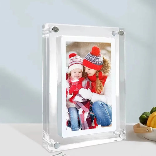 Acrylic Digital Photo Frame 5 & 7 Inch IPS Display 7-inches by HitMyNeed