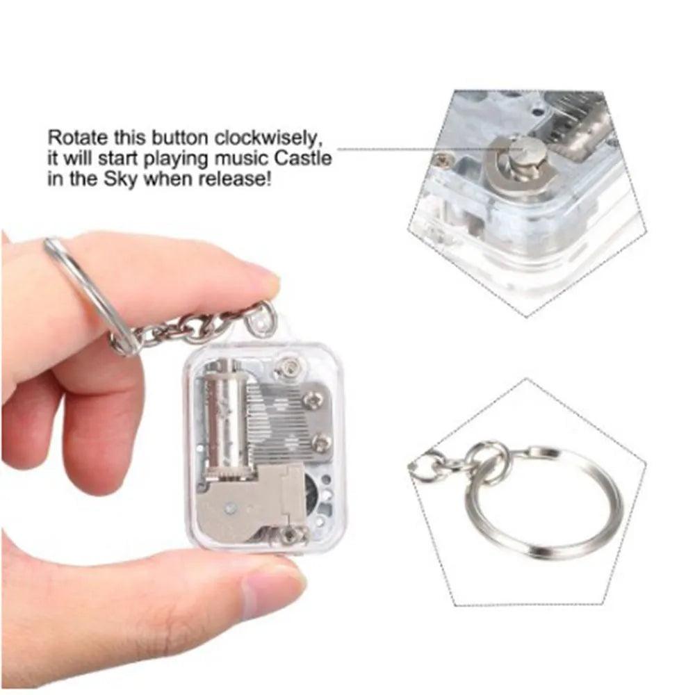 Acrylic DIY Crank Music Box Keychain Toy by HitMyNeed