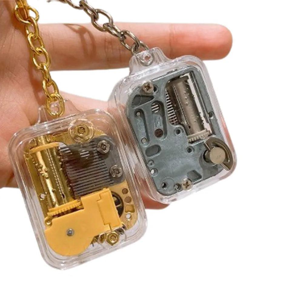 Acrylic DIY Crank Music Box Keychain Toy by HitMyNeed