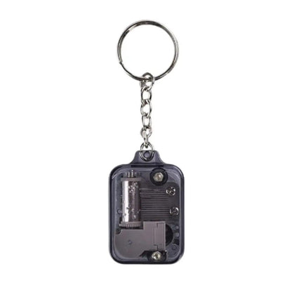 Acrylic DIY Crank Music Box Keychain Toy black by HitMyNeed