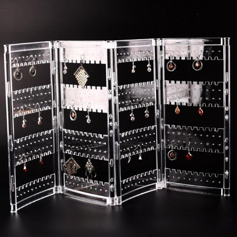 Acrylic Earring Stand Foldable Jewelry Organizer by HitMyNeed