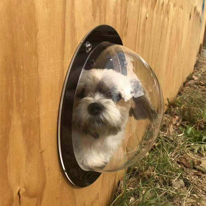 Acrylic Fence Dog Window Bubble Viewing Port by HitMyNeed
