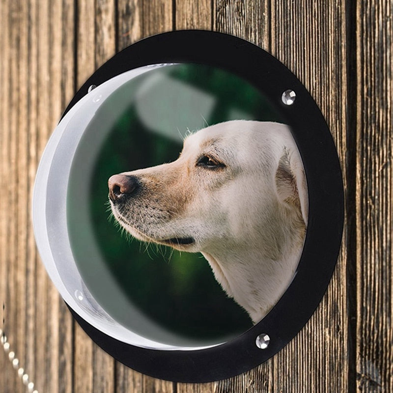 Acrylic Fence Dog Window Bubble Viewing Port by HitMyNeed